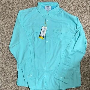 AFTVo Men's Light Blue Fishing Shirt
